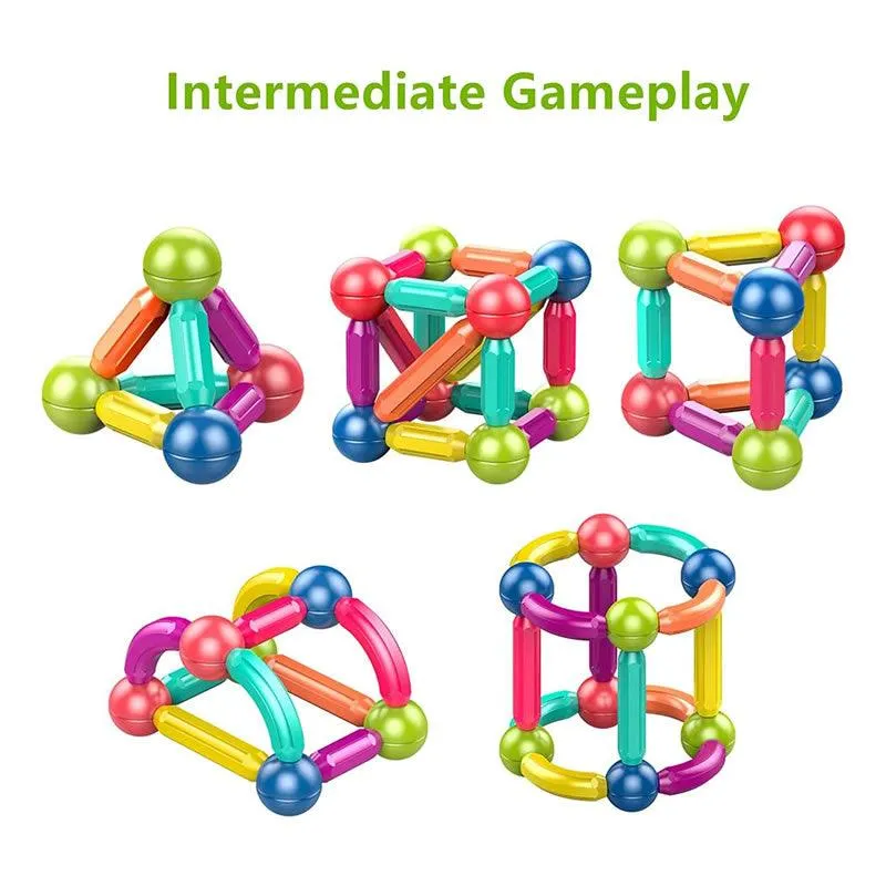 25Pcs Stacking Magnetic Sticks And Balls Game For Kids Toy Ba-317