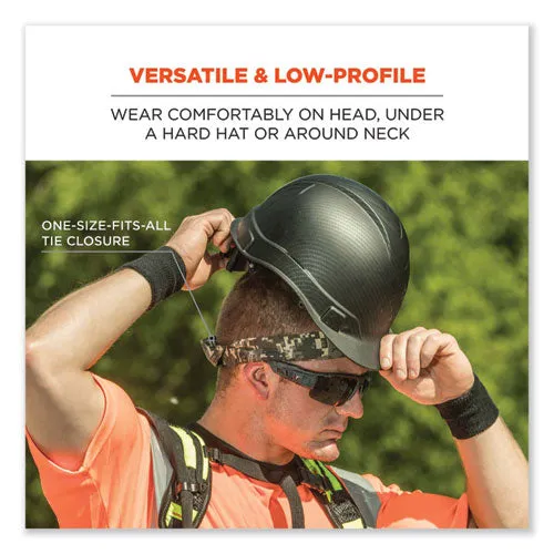Chill-its 6700ct Cooling Bandana Pva Tie Headband, One Size Fits Most, Red Western, Ships In 1-3 Business Days