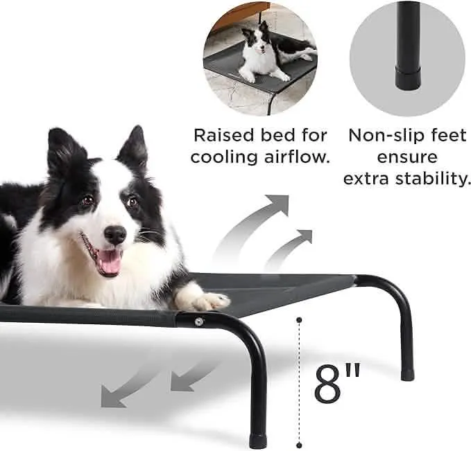 Elevated Dog Cot Bed with Breathable Mesh