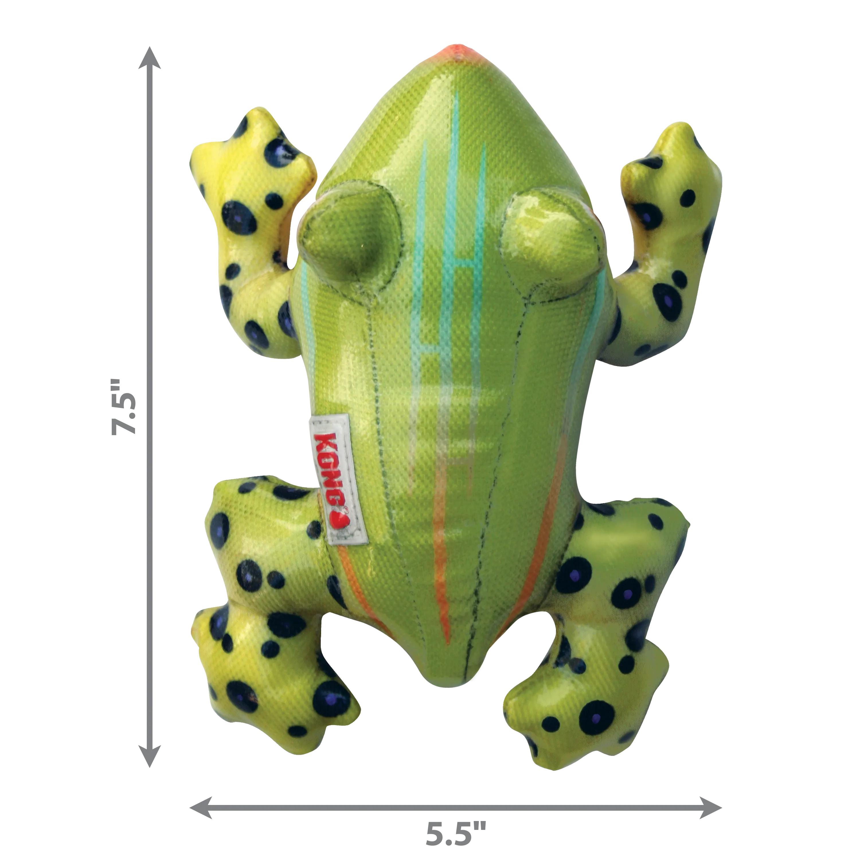 KONG Shieldz Tropics Frog Dog Toy