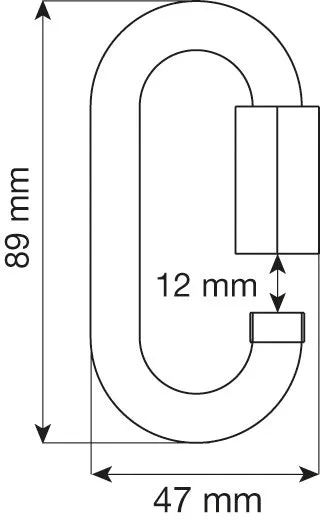 Oval Quick Link Stainless 10mm