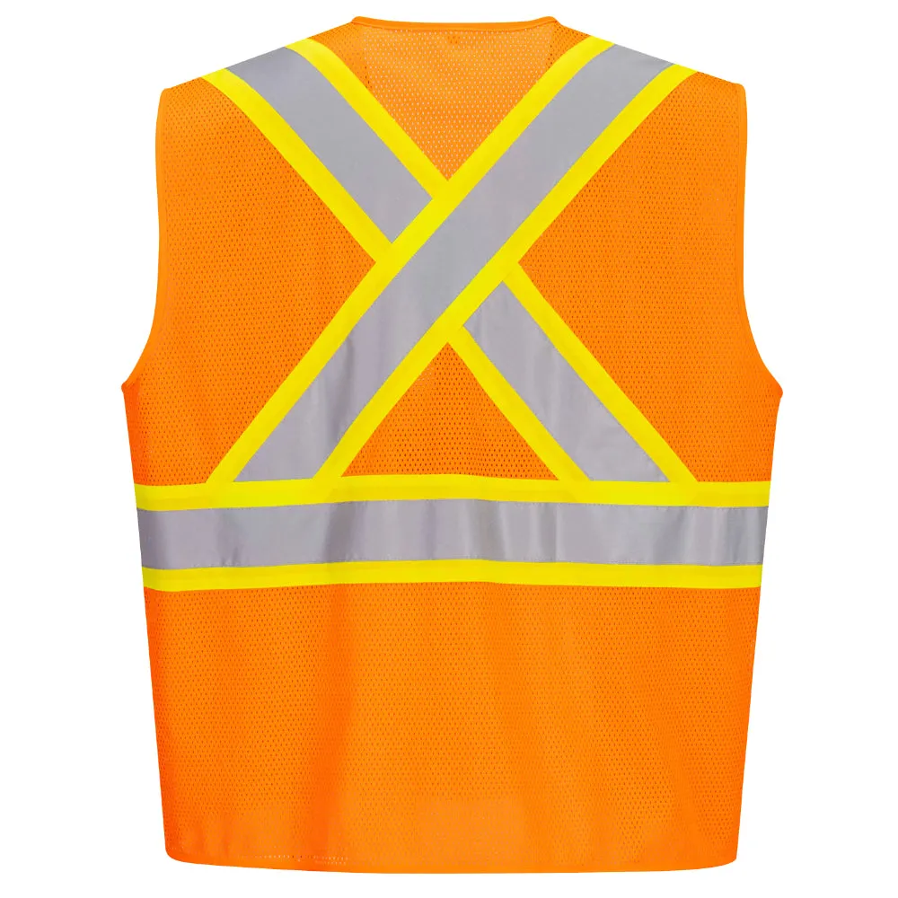 PORTWEST® X-Back Contrast Tape Vest - ANSI Class 2 - CA101
