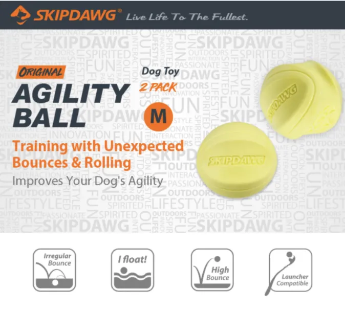 Skipdawg Series: Breezy Ball, Agility Ball, Tennis Ball