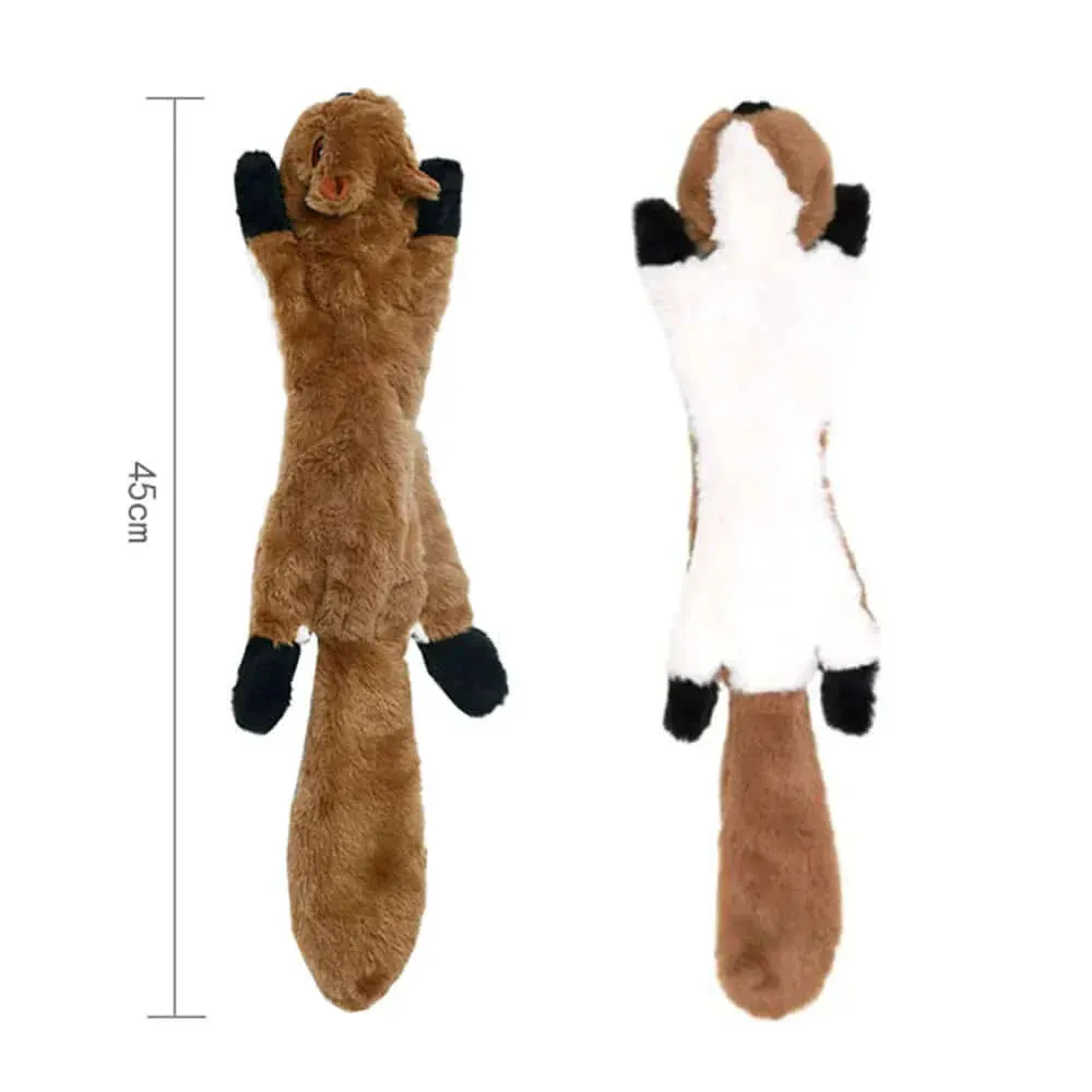 Squeakers Toy Durable Stuffingless Plush Squeaky Dog Chew
