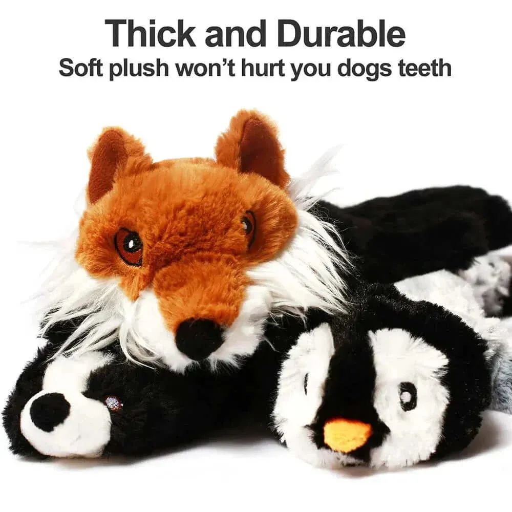 Squeakers Toy Durable Stuffingless Plush Squeaky Dog Chew